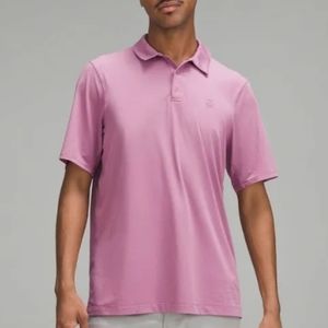 Mens Lululemon logo sport polo shirt size L